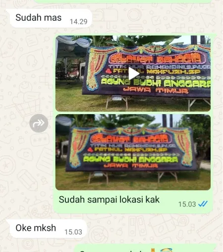 Pengiriman Papan Bunga Jayanti